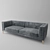 Modern Elegance: Stylish 3-Seater Sofa 3D model small image 2