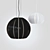 Sleek Circular Pendant Light 3D model small image 1