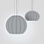 Sleek Circular Pendant Light 3D model small image 2