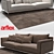 Luxury Faubourg Sofa: Stylish and Comfortable by Arflex 3D model small image 2