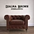 Dialma Brown Armchair: Deluxe Comfort 3D model small image 1