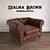 Dialma Brown Armchair: Deluxe Comfort 3D model small image 2