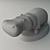 Handcrafted Hippo Figurine - 4 Variants 3D model small image 3