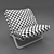 Elegant Arflex Cross Low Chair 3D model small image 2