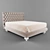 Elegant Cream Bed - 160x200 3D model small image 2