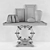 Industrial Ring Console with Decor 3D model small image 3