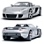 Sleek Porche Carrera GT 3D Model 3D model small image 2