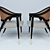 Mid-Century Dunbar Armchairs by Edward Wormley 3D model small image 2