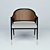 Mid-Century Dunbar Armchairs by Edward Wormley 3D model small image 3