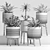 Modern Plant Set - 24 Designs 3D model small image 3