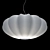 Elegant White Pendant Light 3D model small image 1