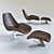 VIO Lounge Chair: Modern Elegance 3D model small image 1