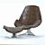 VIO Lounge Chair: Modern Elegance 3D model small image 2