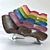 VIO Lounge Chair: Modern Elegance 3D model small image 3