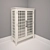 Elegant White Wood Sideboard 3D model small image 2