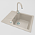 Multi-Color Kitchen Sink: Textured Beauty 3D model small image 1