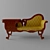 Multifunctional Sofa with Phone Cupboard 3D model small image 1