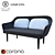 Modern Lunar Sofa: Sleek Design & Versatile Comfort 3D model small image 1