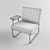 Flexible Modular Slastic Chair 3D model small image 3