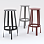 Revolver WH Bar Stool: Swivel Style 3D model small image 1