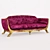 Regal Classic Sofa: Jonathan Charles Fine Furniture 3D model small image 1