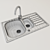 Stainless Steel Sink: Versatile & Durable 3D model small image 2