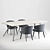 Elegant Minotti Aston & Evans Dining Set 3D model small image 2