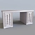 Elegant Vanity Table: 94x184x88 3D model small image 1