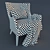 Cozy and Chic Manning Armchair 3D model small image 3