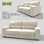 Mardala Sofa Bed: 3-Person Comfort 3D model small image 1