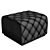 Luxury Ribot Capitonné Ottoman 3D model small image 2