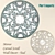 Teal Carved Scroll Mirror: Elegant Wall Decor 3D model small image 1