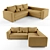 Preston Corner Sofa: Costa Bella's Quality & Comfort 3D model small image 1