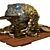 Fortune Frog with Coin - Wealth and Prosperity Feng Shui 3D model small image 2