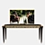 Elegant TV Table with Art Deco Design 3D model small image 2