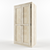 Light Wood Wardrobe 3D model small image 1