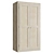 Light Wood Wardrobe 3D model small image 3