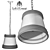 Industrial Hemp Pendant Lamp 3D model small image 3