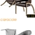 Caracole Architects Chair: Sleek and Sophisticated 3D model small image 2