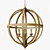 Glamorous Orb Chandelier - Currey and Company 3D model small image 1