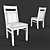 Solid Oak Chair - Rustic Elegance for Your Space 3D model small image 2