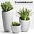 Stylish Planters Collection 3D model small image 1