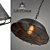 Industrial Rustic Metal Pendant 3D model small image 2