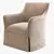 Elegant Tiffany Swivel Chair 3D model small image 1