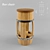 Georgian Barrel Bar Stool 3D model small image 1