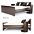 Elegant Venice Bed 3D model small image 1