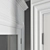 Elegant Glass-Paneled White Door 3D model small image 2