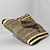 Tribal Kuba Fabric Sofa Pillow 3D model small image 2