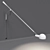 FLOS 265 Wall Lamp: Italian Design, Dual Color Options 3D model small image 2