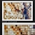 Wooden Mosaic Panel: Rustic Elegance 3D model small image 1